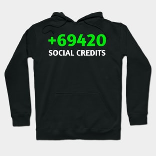 Plus 69 420 social credits Hoodie